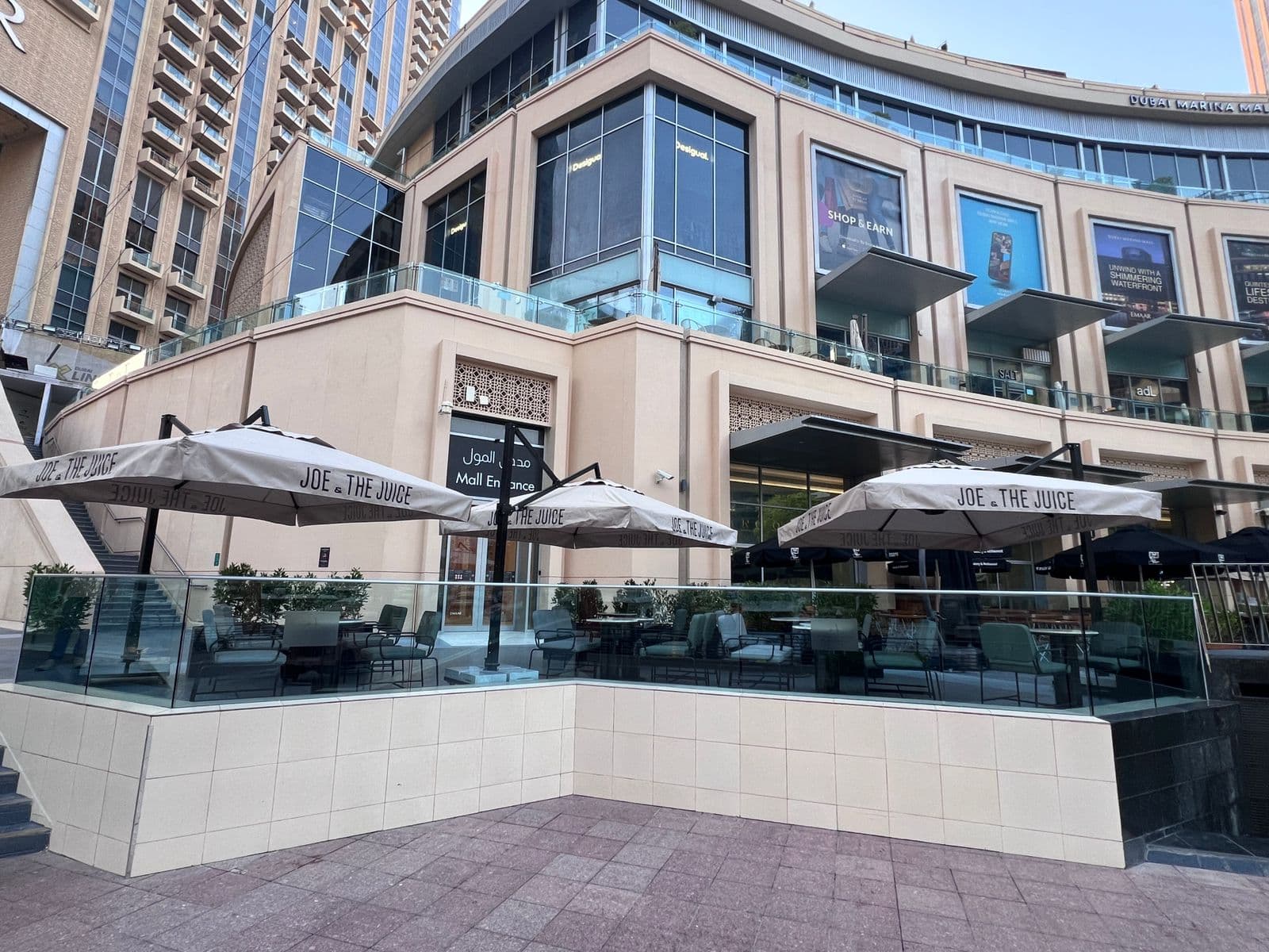 Joe & The Juice — Marina Mall — exterior · FMR Technical Services