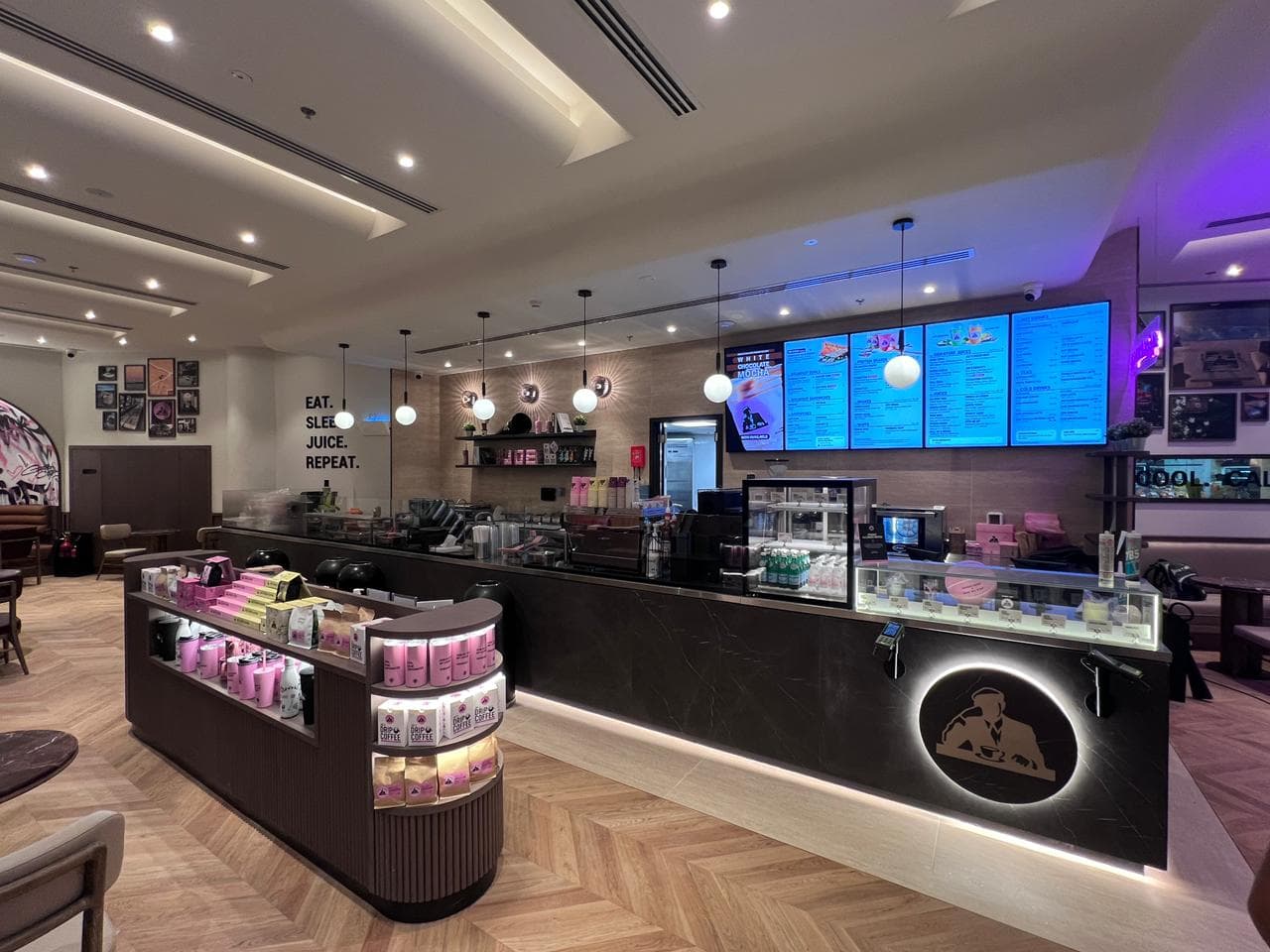 Joe & The Juice — Marina Mall — interior · FMR Technical Services