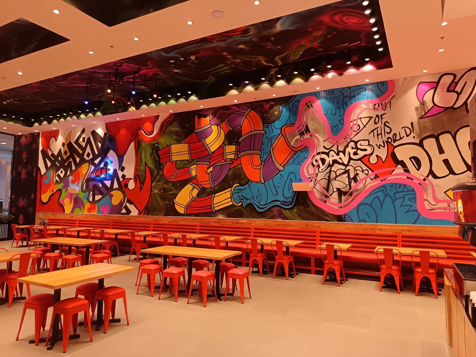 Dave's Hot Chicken — Yas Mall — interior · FMR Technical Services