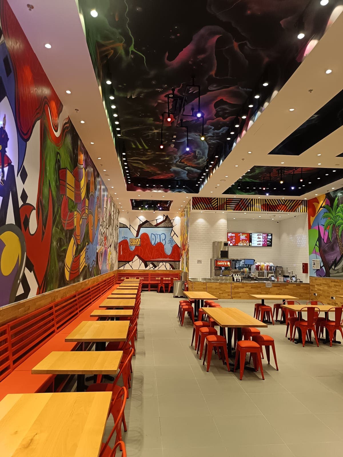 Dave's Hot Chicken — Yas Mall — interior · FMR Technical Services