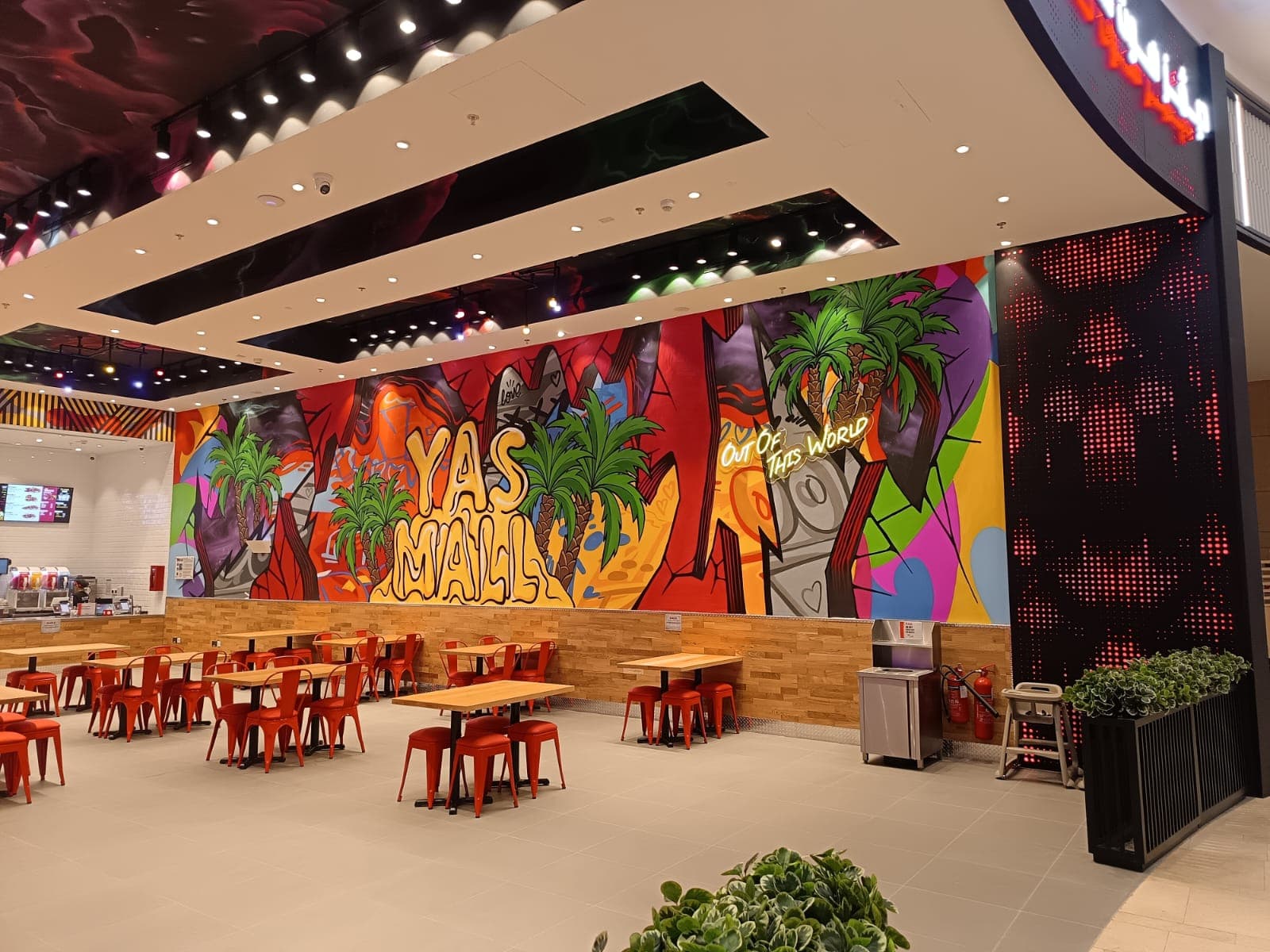 Dave's Hot Chicken — Yas Mall — interior · FMR Technical Services